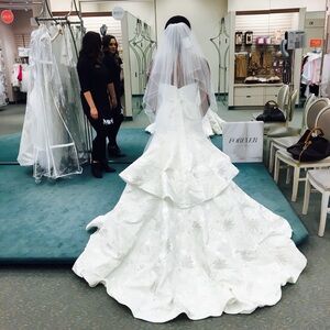 Oleg Cassini White Wedding Dress